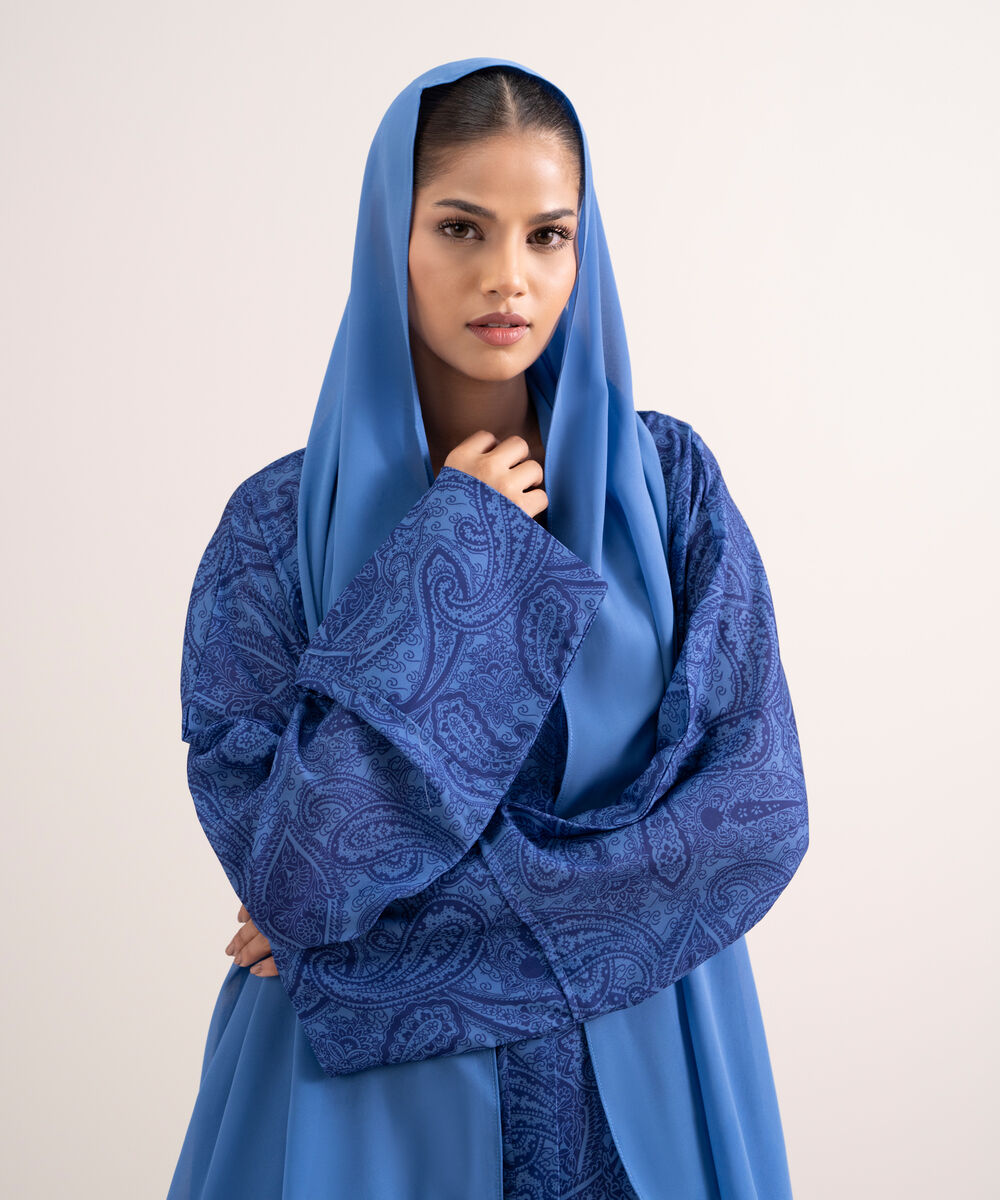 Women's Multicoloured Printed Abbaya Set