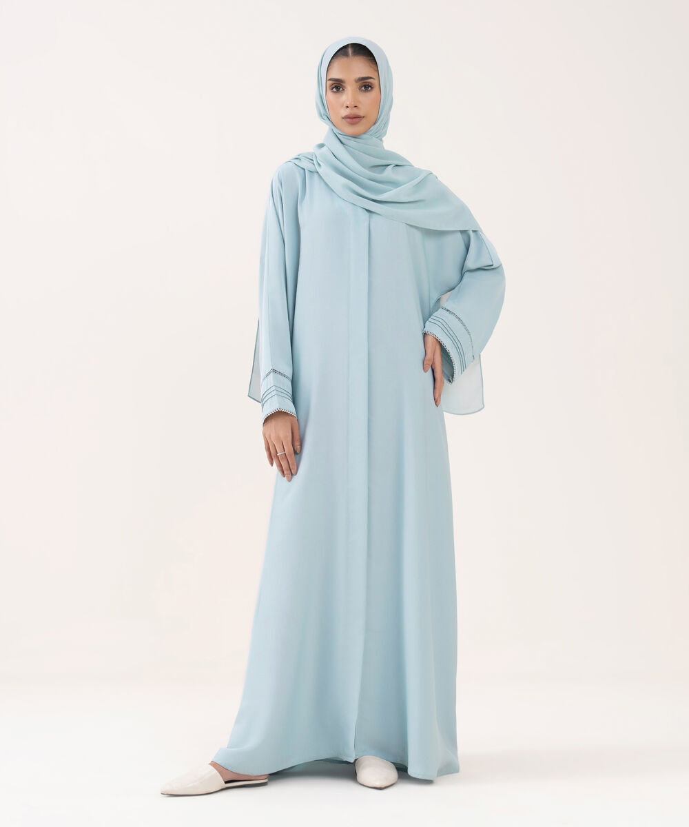 Women's Blue Polyester Hijab