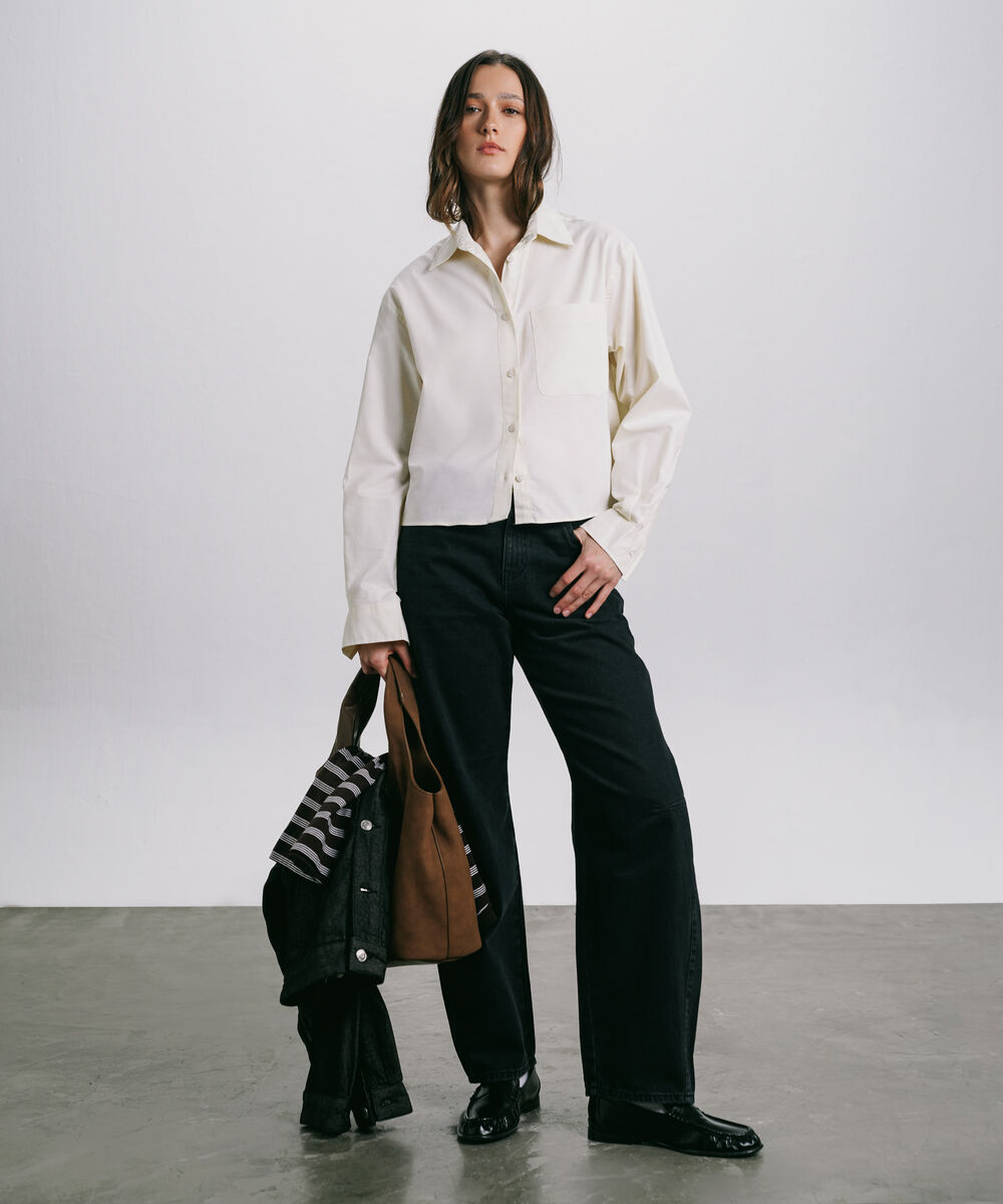 Women's Western Wear Pink Loose-Fit Oxford Shirt