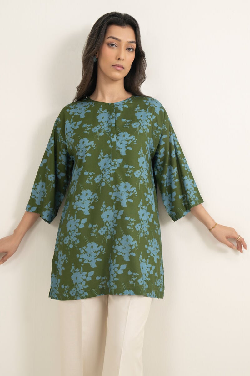 Printed Arabic Cambric Shirt