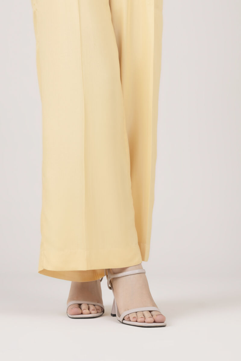 Solid Viscose Flared Pants