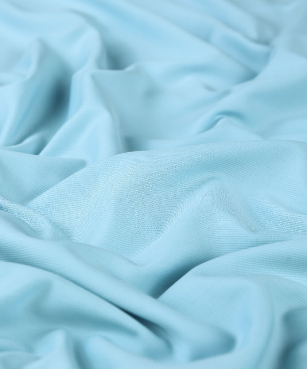 Men Unstitched Viscose Sky Blue Full Suit Fabric