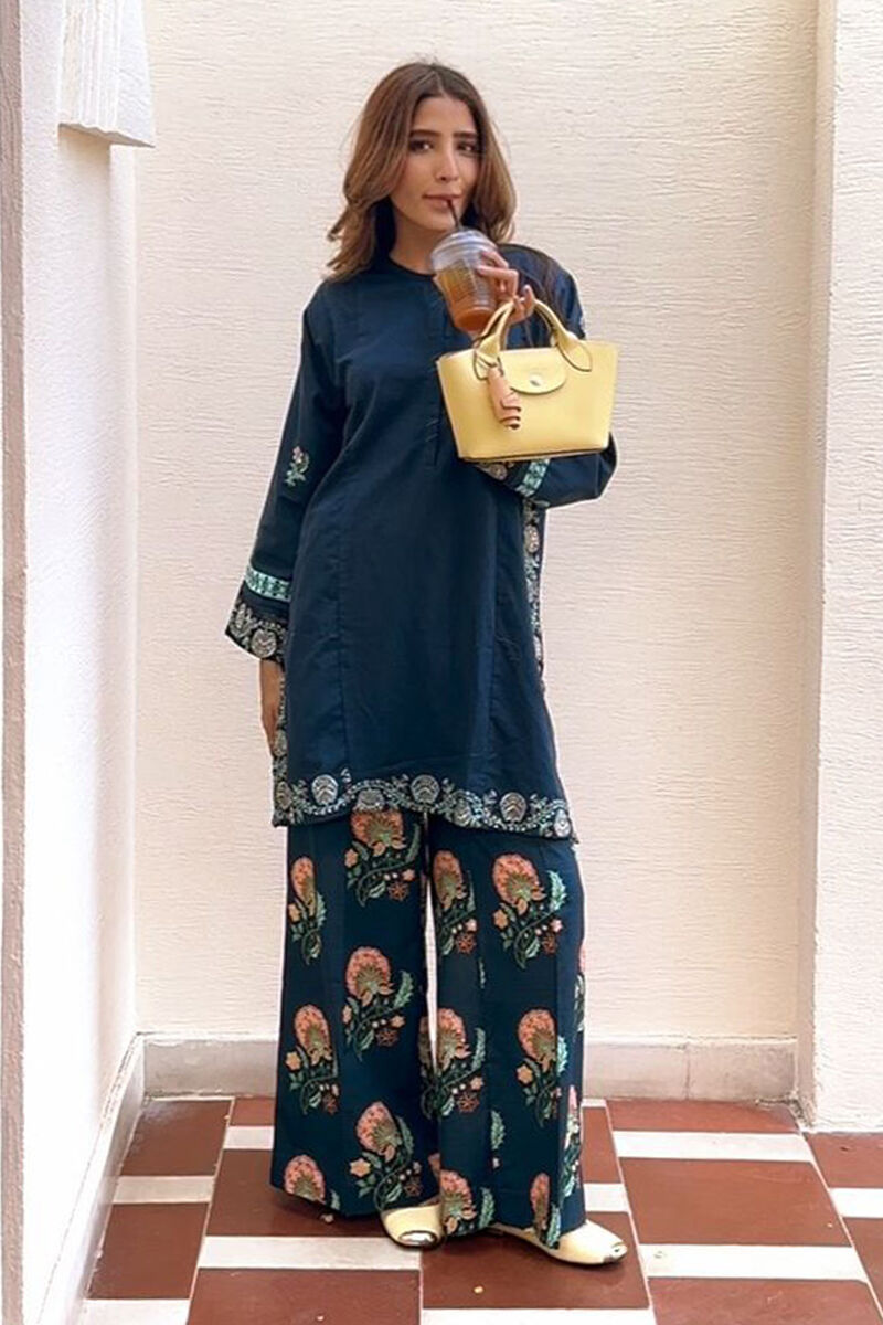 Embroidered Light Khaddar Shirt