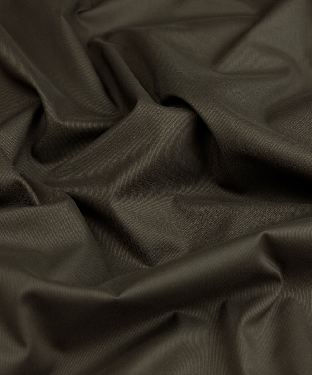 Men's Unstitched Two-Piece Olive Premium Cotton Dobby Suit