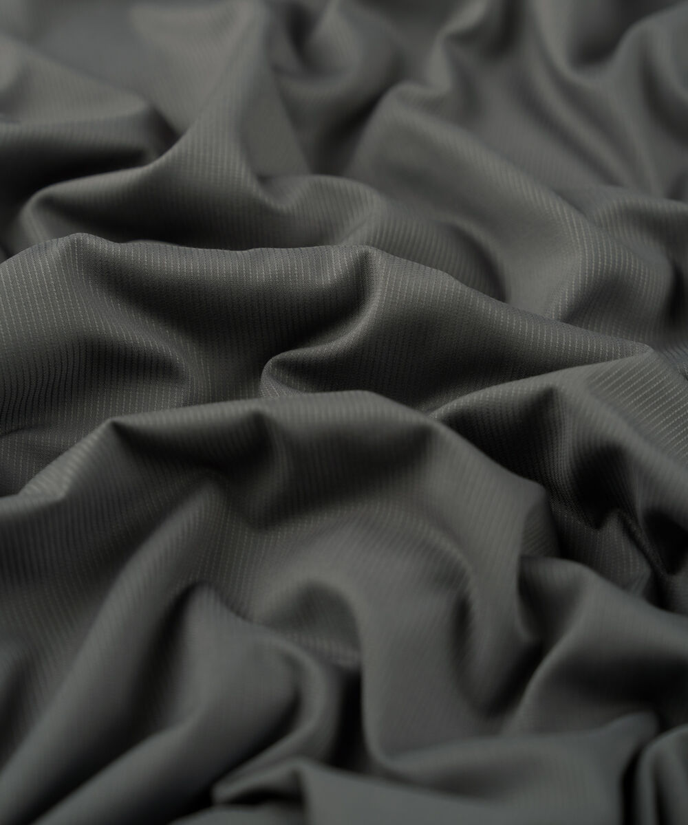 Men's Unstitched 2-Piece Premium Wash & Wear Dobby Grey Suit