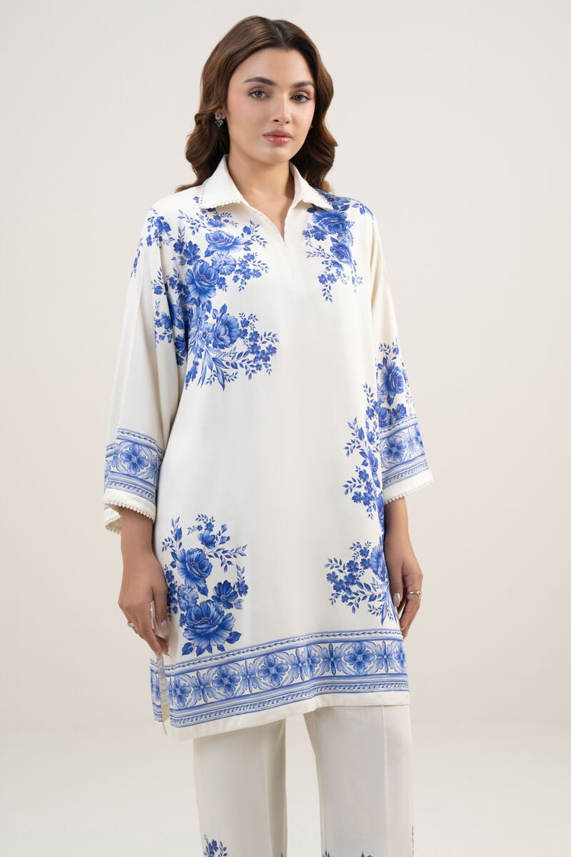 2 Piece - Printed Dobby Suit