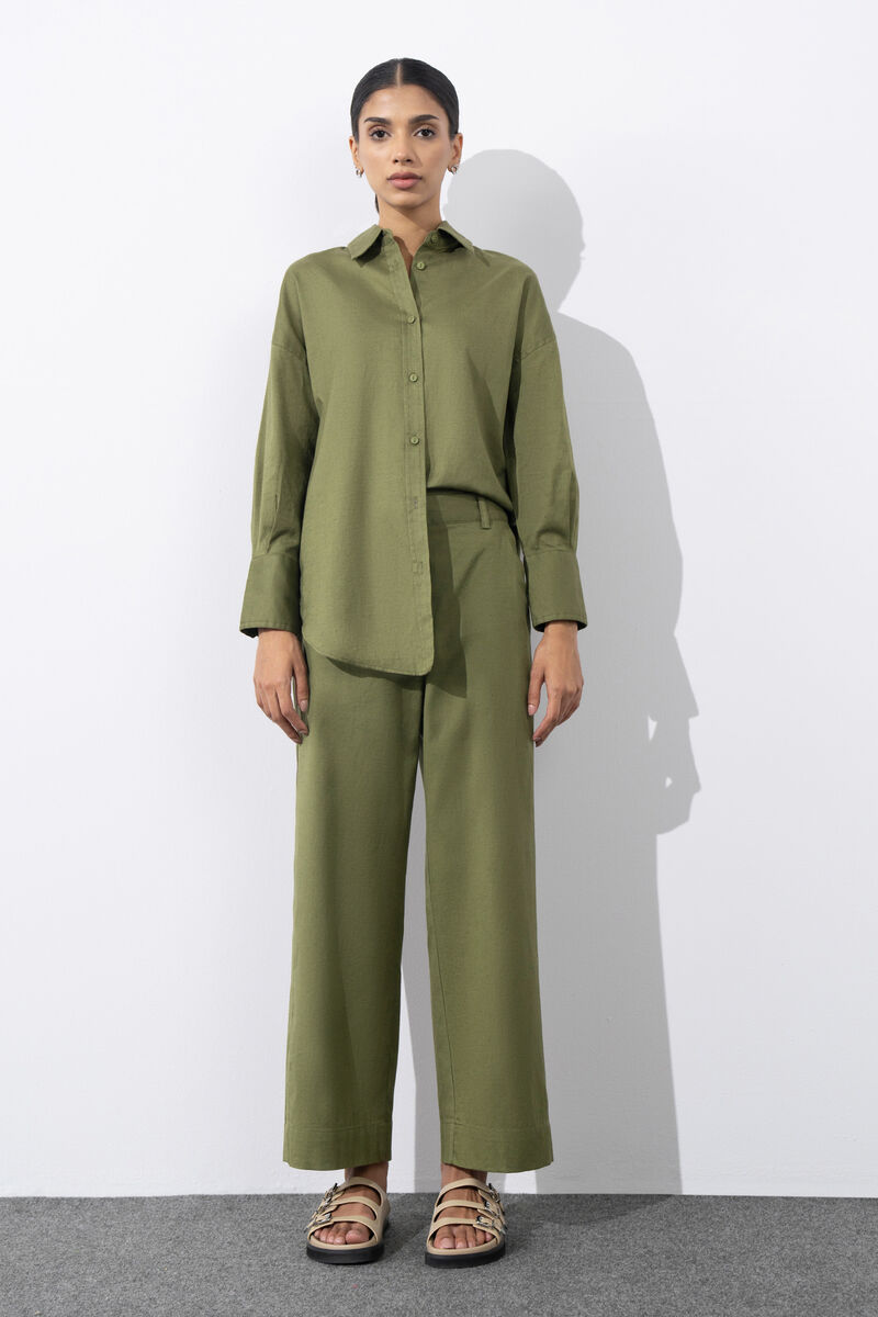 Linen Blend Trousers