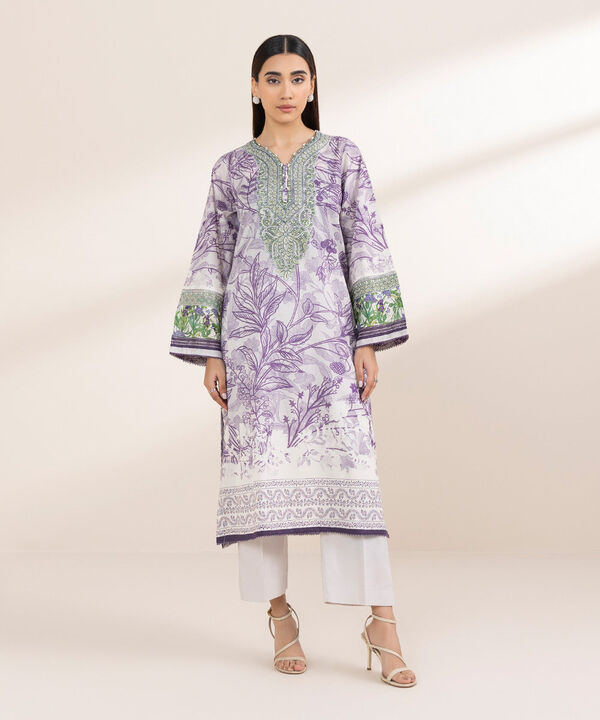 Embroidered Cambric Shirt null