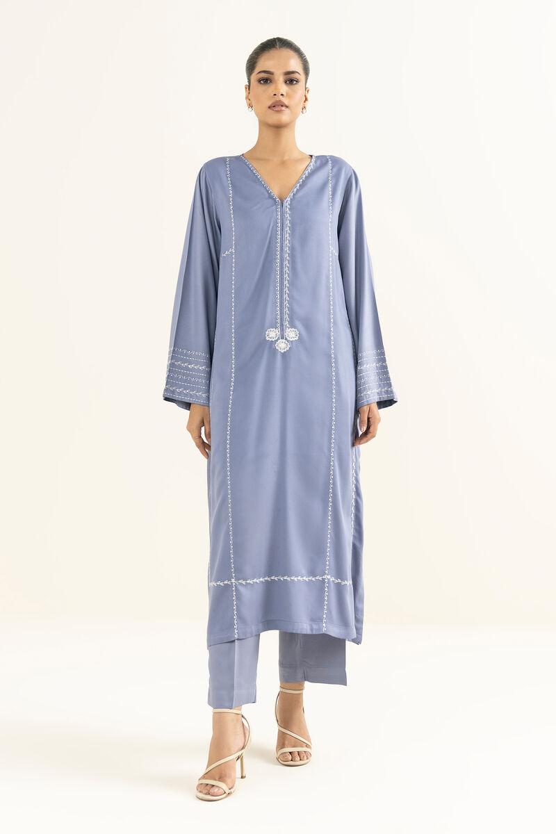 2 Piece - Embroidered Bedford Suit