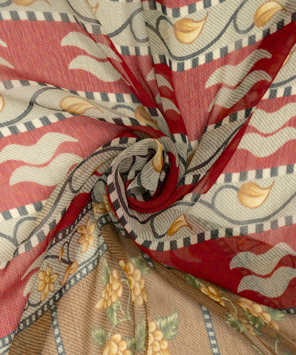 Blended Chiffon Printed Multi Dupatta