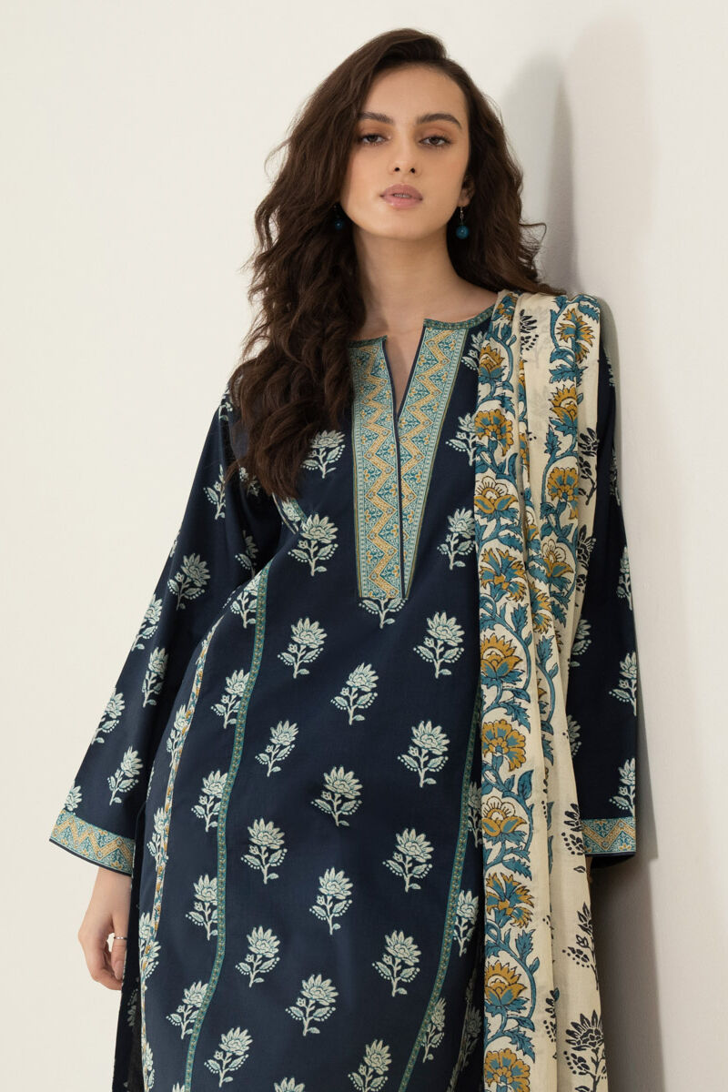 3 Piece - Printed Lawn Suit