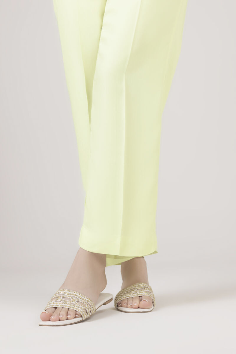 Solid Viscose Straight Pants