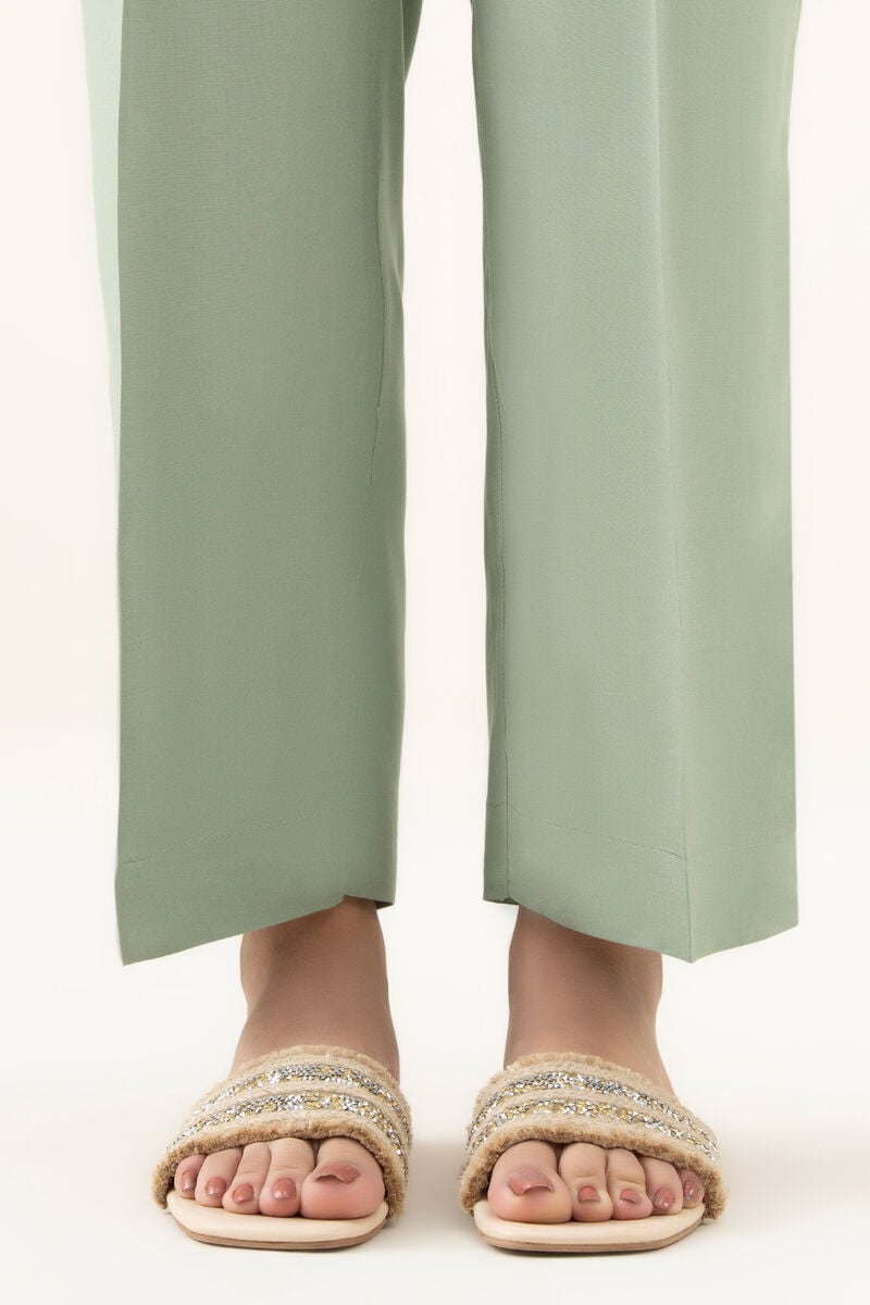 Solid Linen Straight Pants