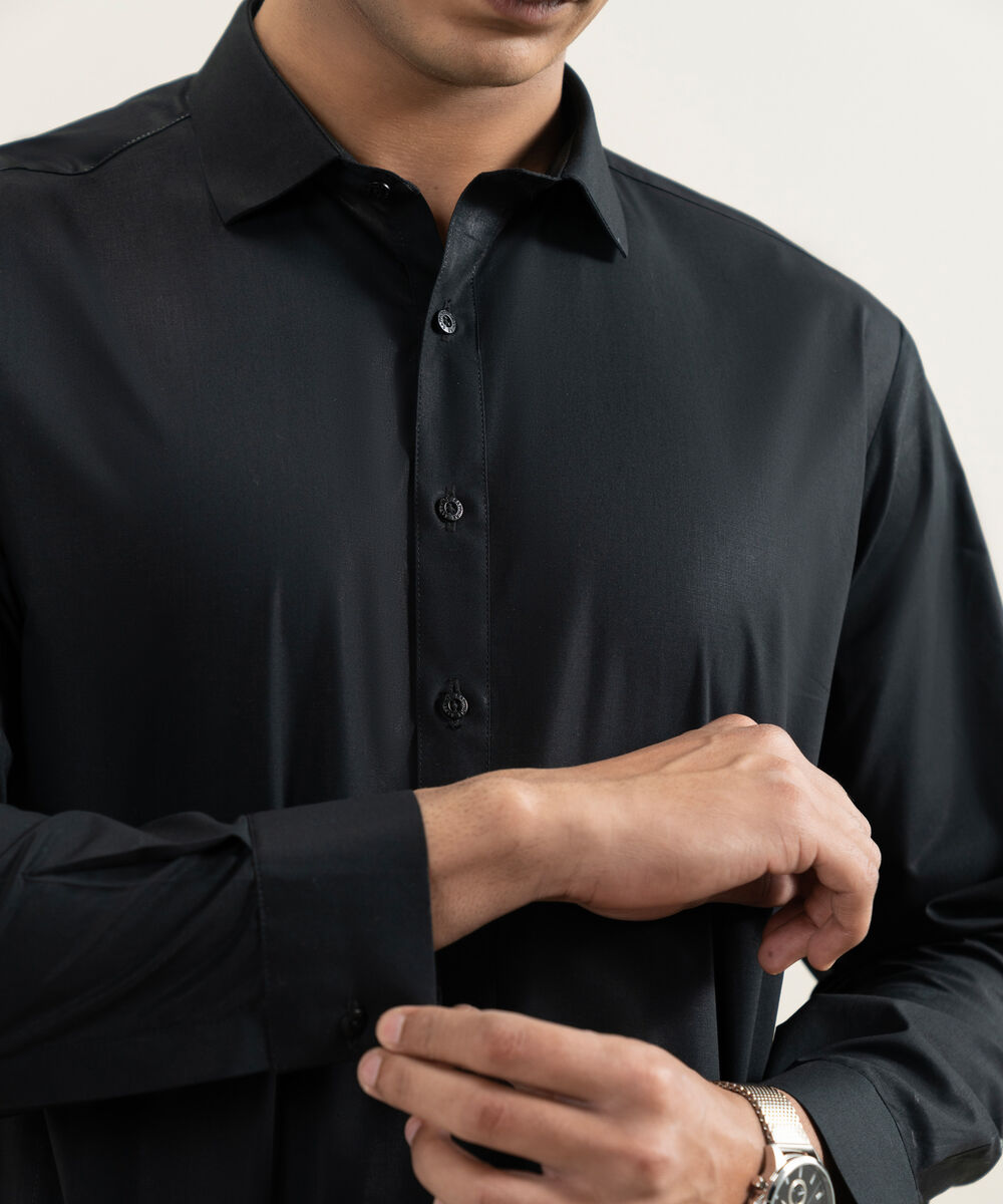 Men's black 100% Cotton Kameez Shalwar