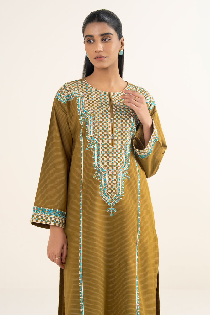 Embroidered Light Khaddar Shirt