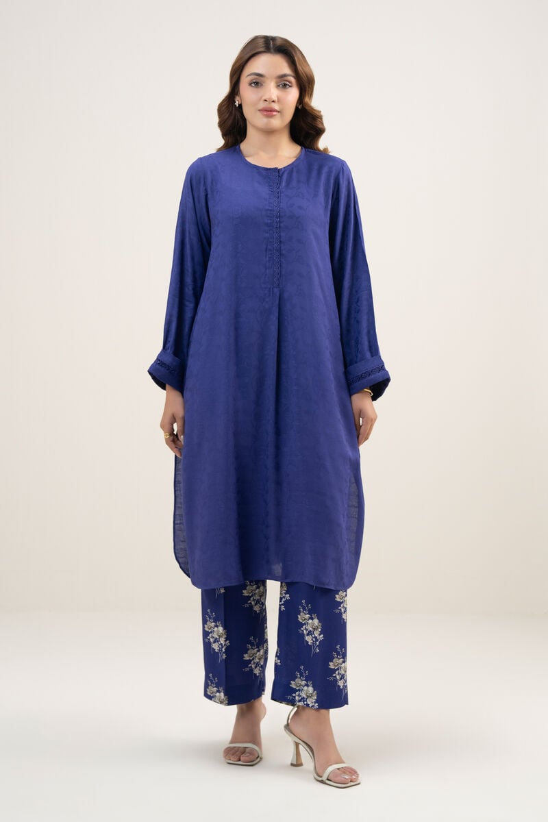 Solid Arabic Jacquard Shirt