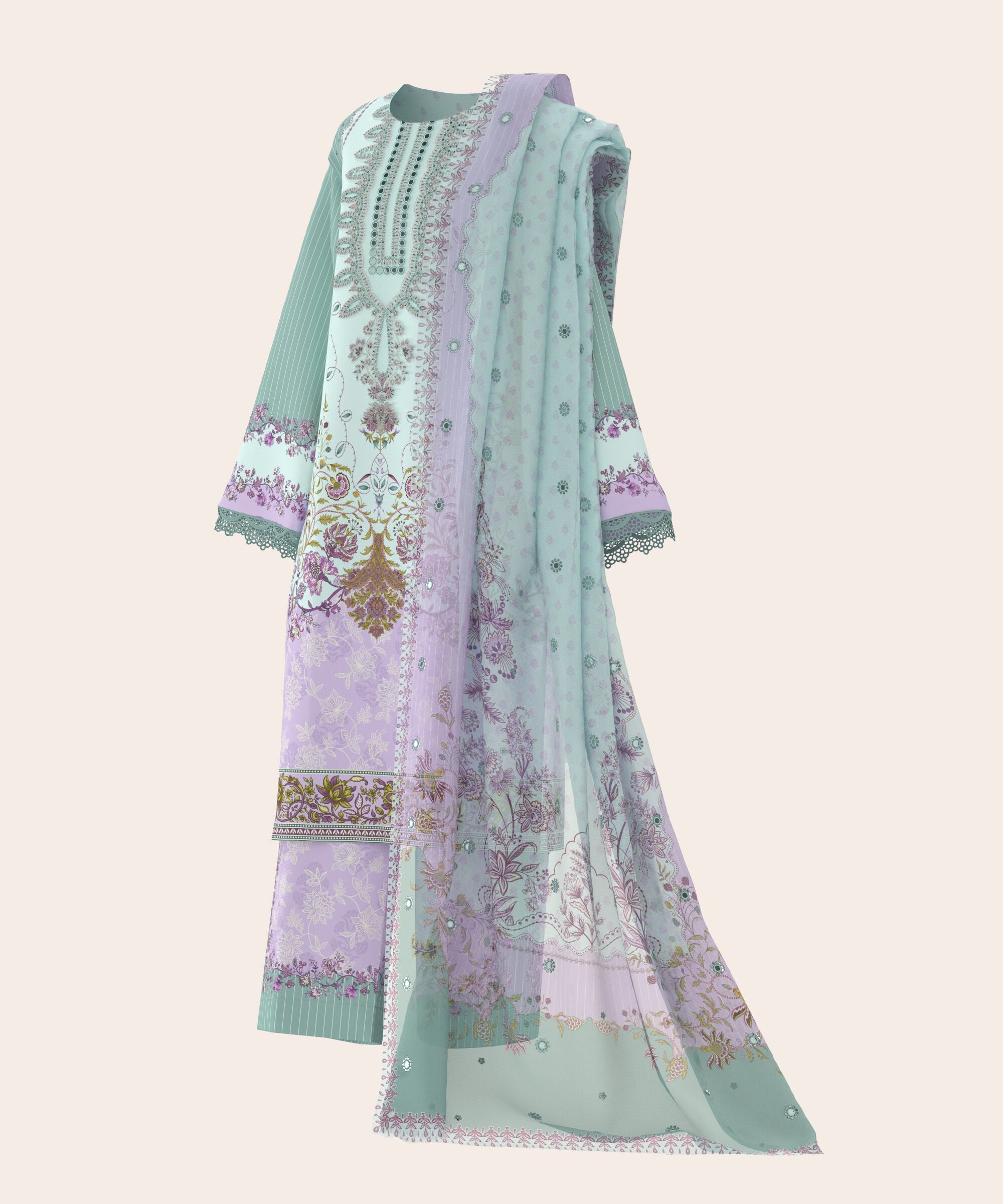 Unstitched 3 PC PPEWS26CL438