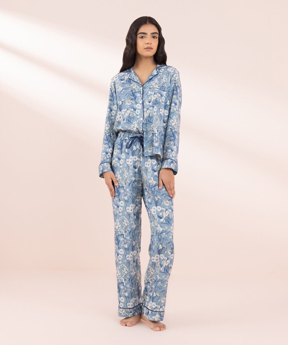 Printed Viscose Trousers Women's Sleepwear Printed Viscose Trousers