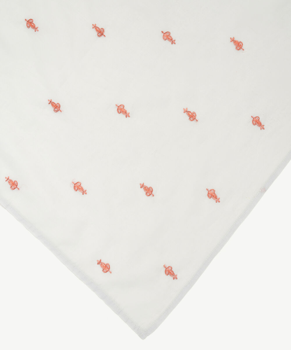 Lawn Embroidered Blue Dupatta