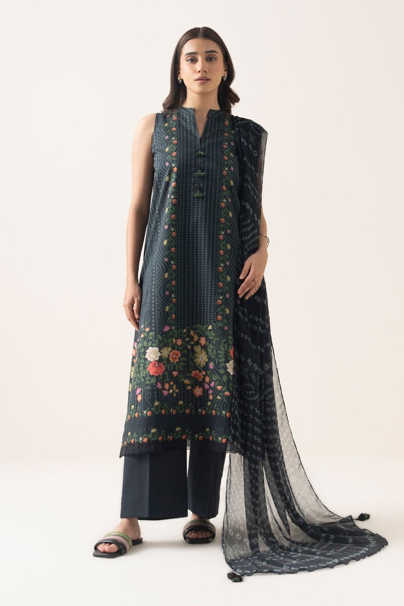 3 Piece - Printed Lawn Suit