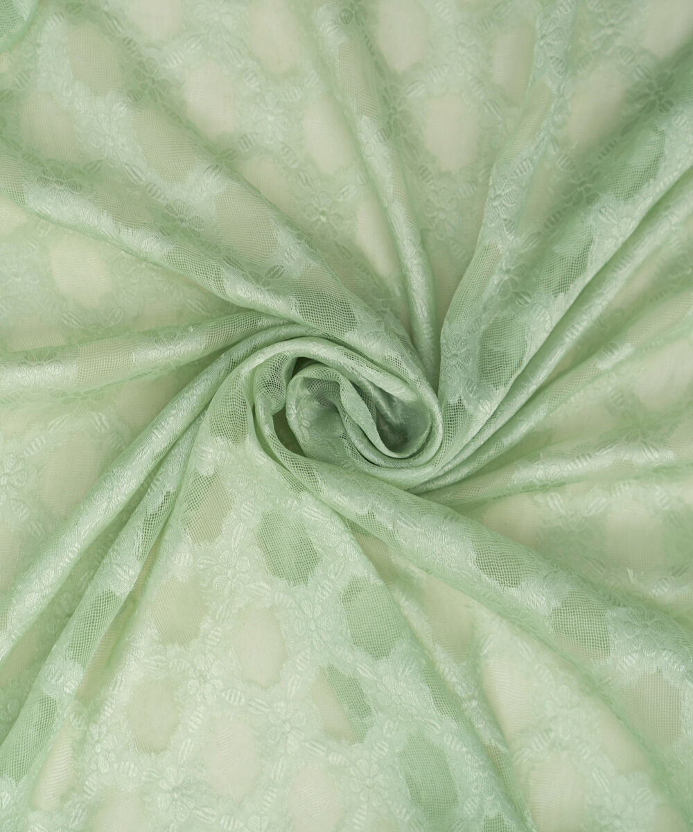 Solid Brochea Jacquard Grey Dupatta