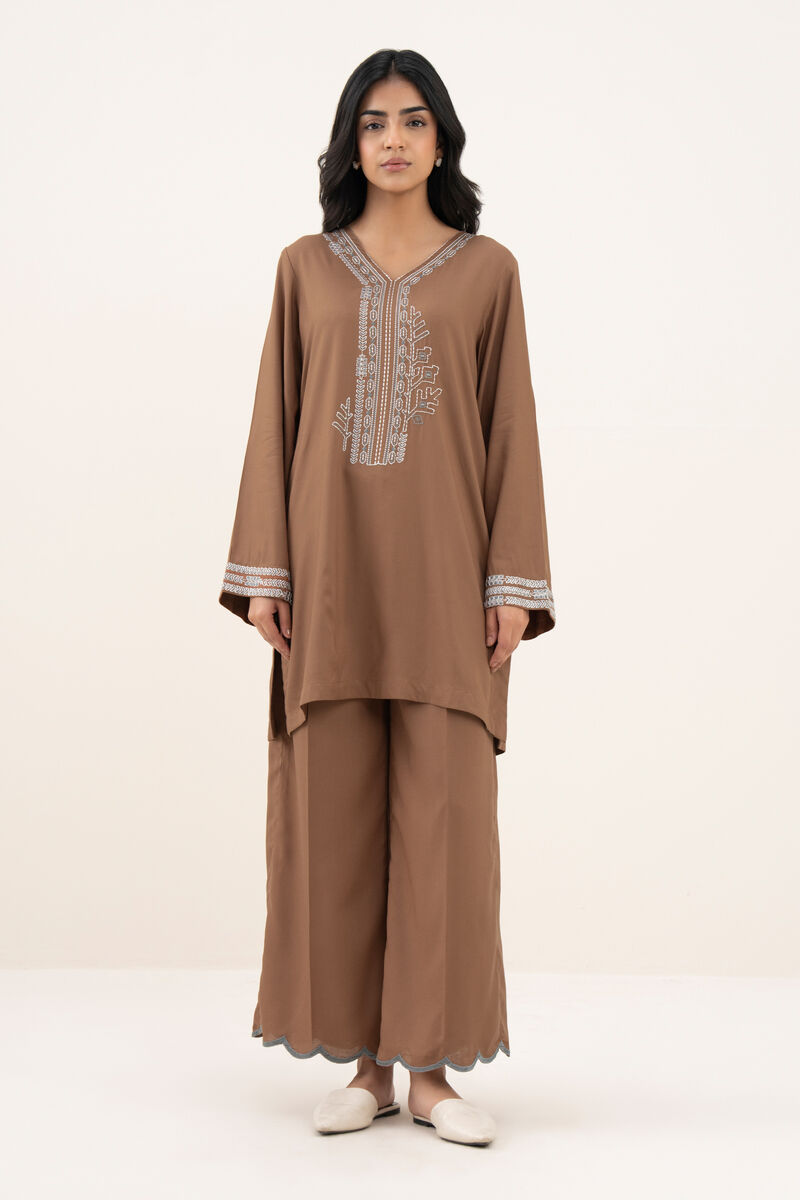 Embroidered Viscose Linen Shirt