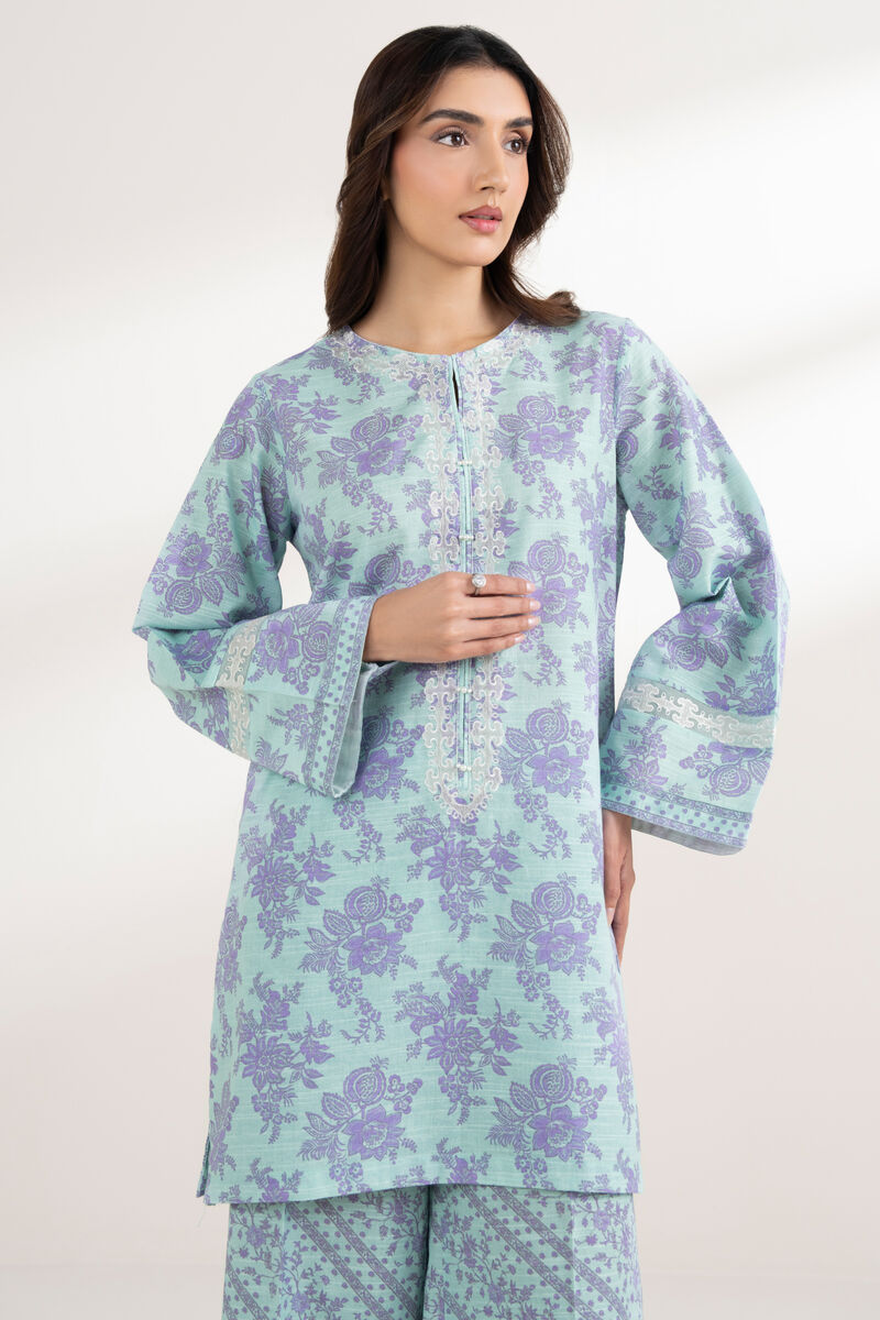 Embroidered Light Khaddar Shirt