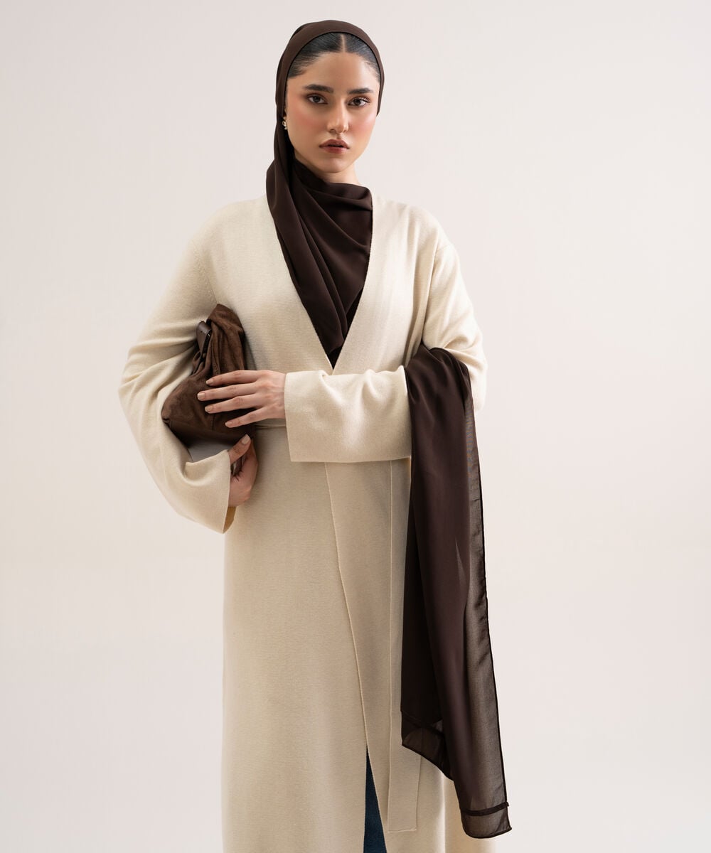Women's Polyester Dark Brown Hijab