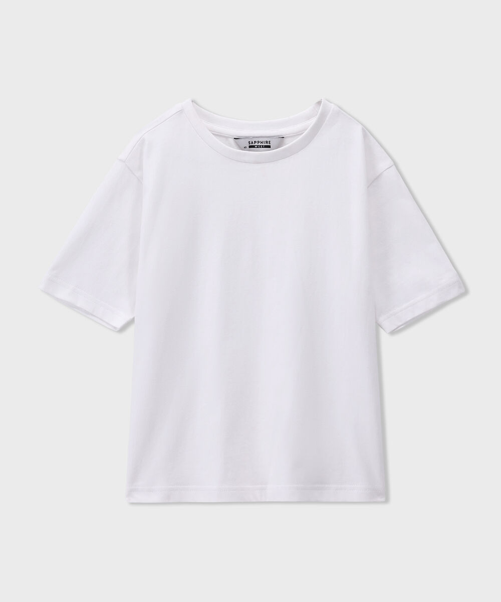 Women's Western Wear White Fitted Short T-Shirt