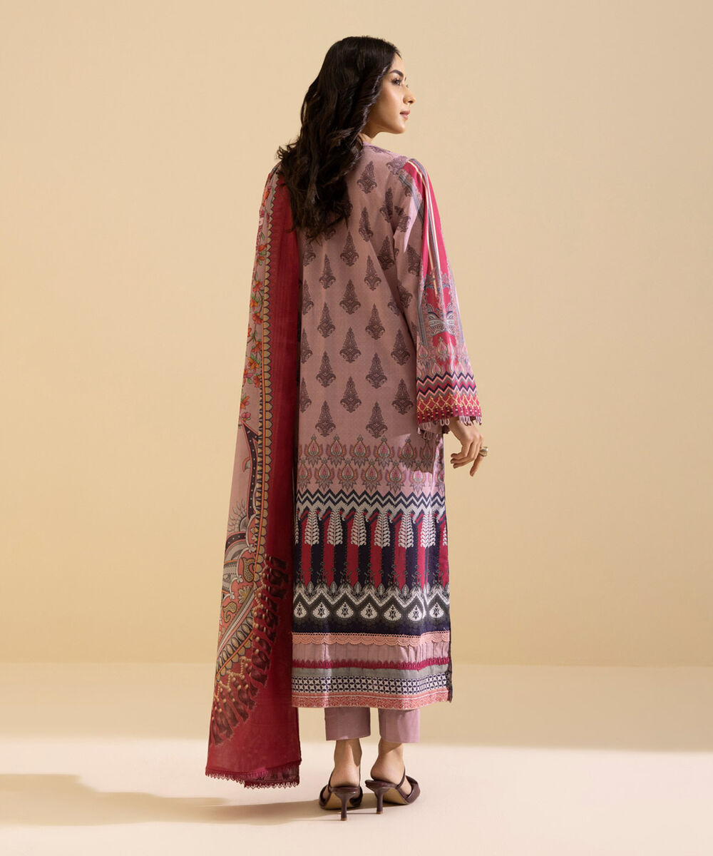 Womens Daily Unstitched 3 Piece - Printed Lawn Suit