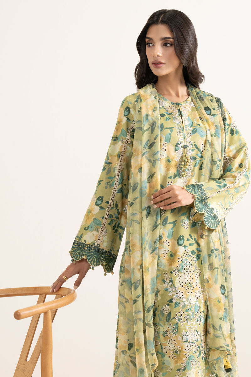 3 Piece - Embroidered Lawn Suit