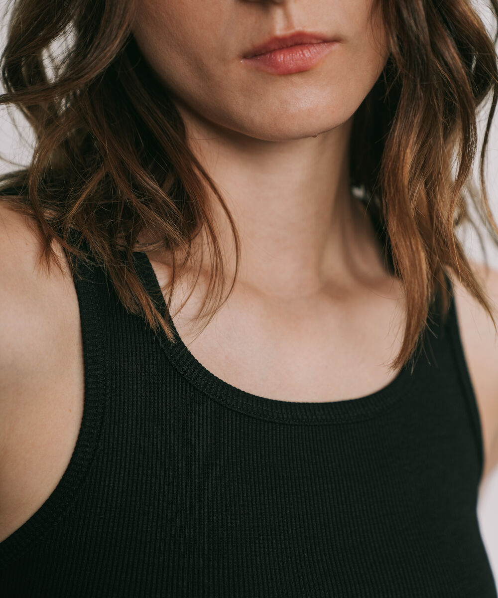 Women's Western Wear Black Scoop Neck Knit Top