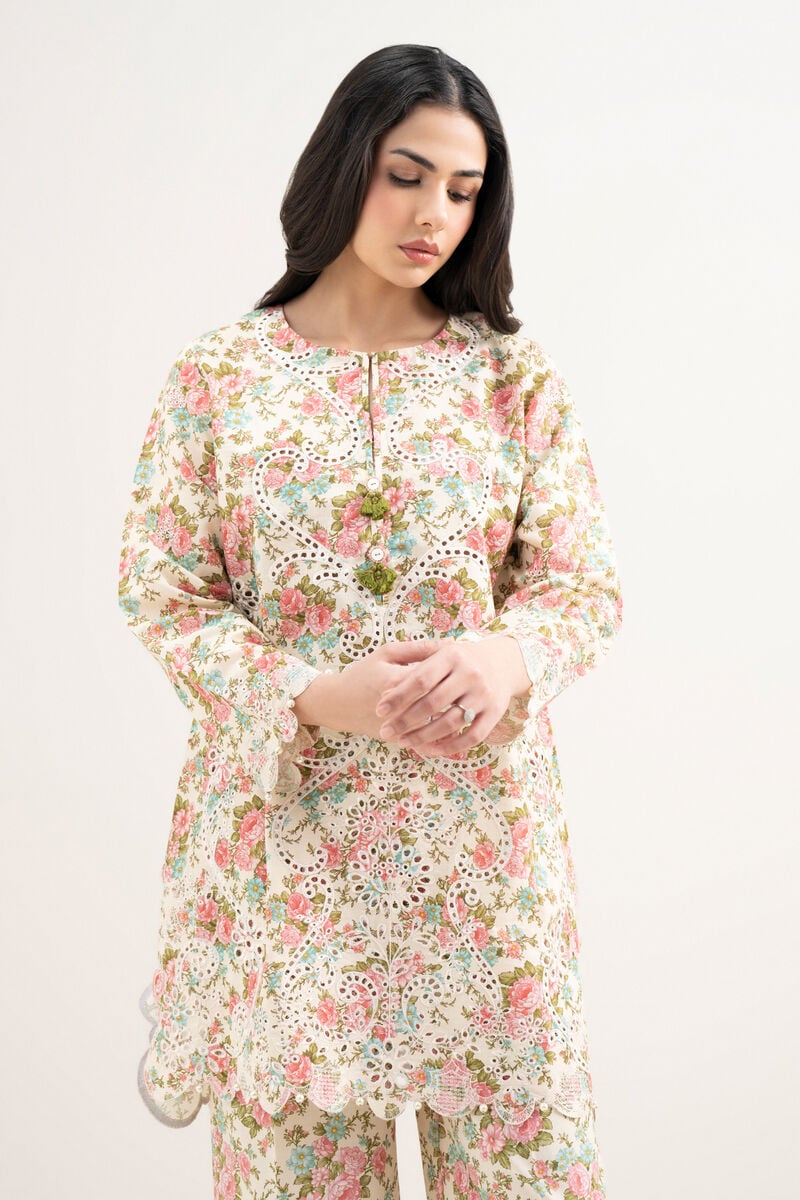 Embroidered Zari Cotton Shirt