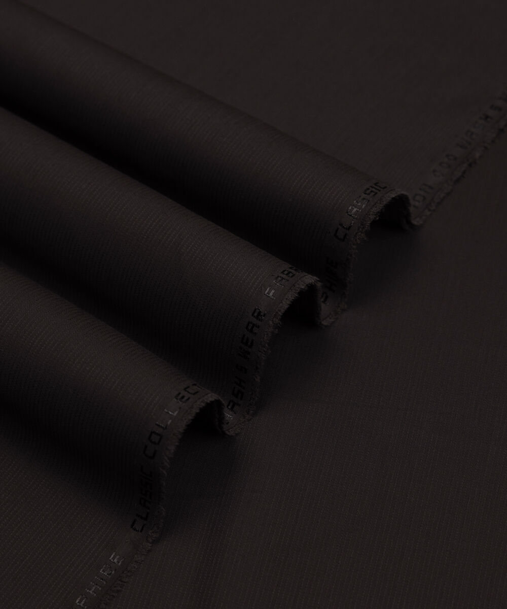 Men's Unstitched Two-Piece Plum  Premium Wash & Wear Dobby Suit