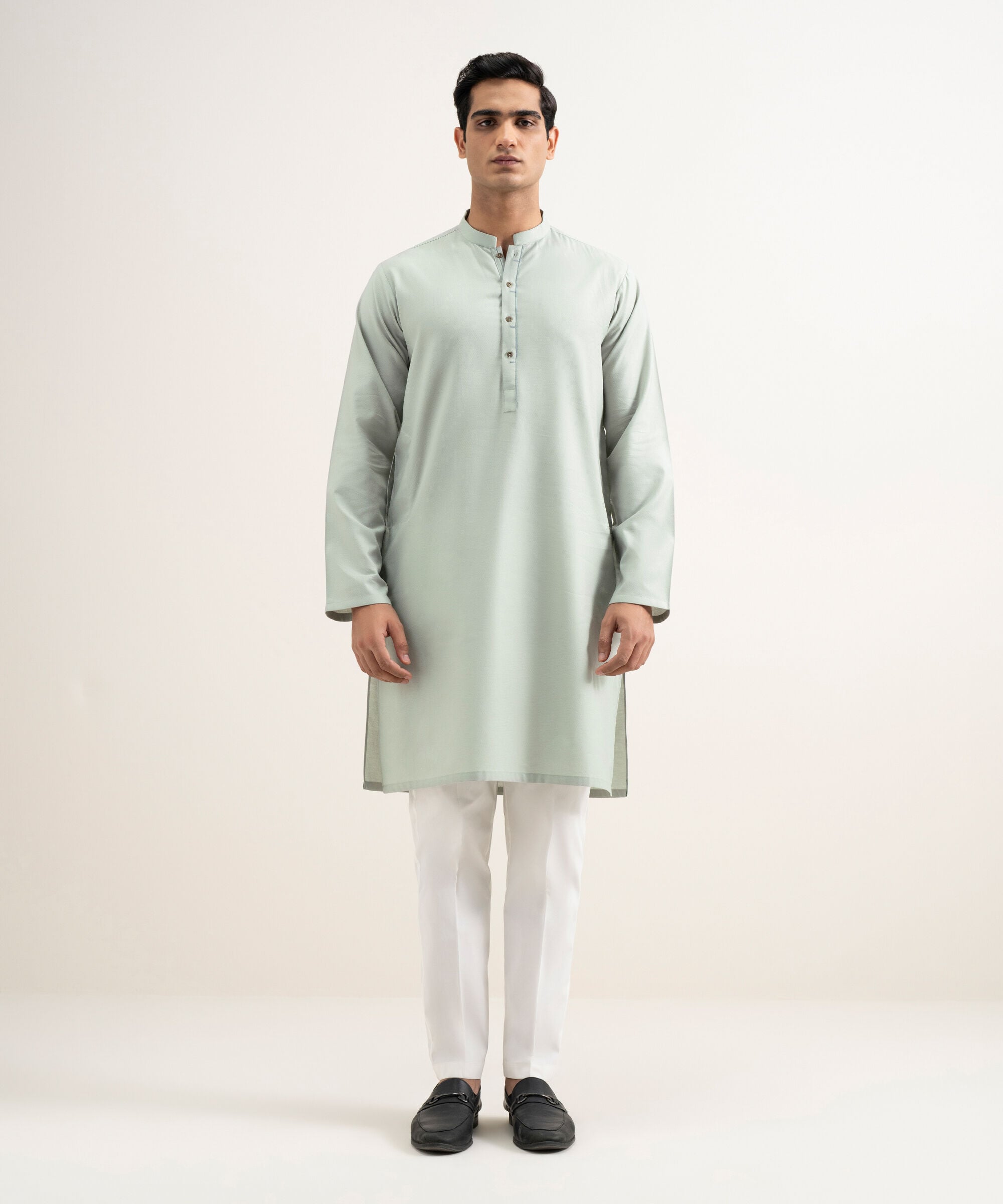 Sapphire - Cotton Jacquard Kurta