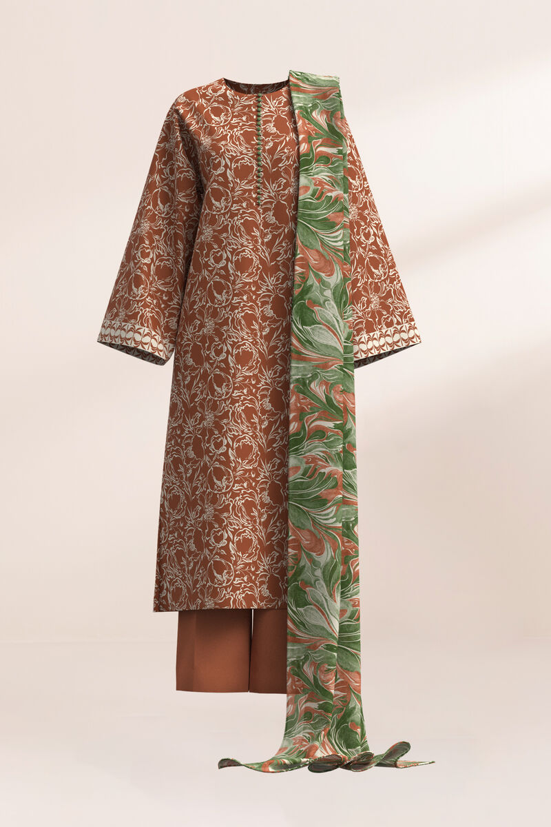 3 Piece - Printed Lawn Suit