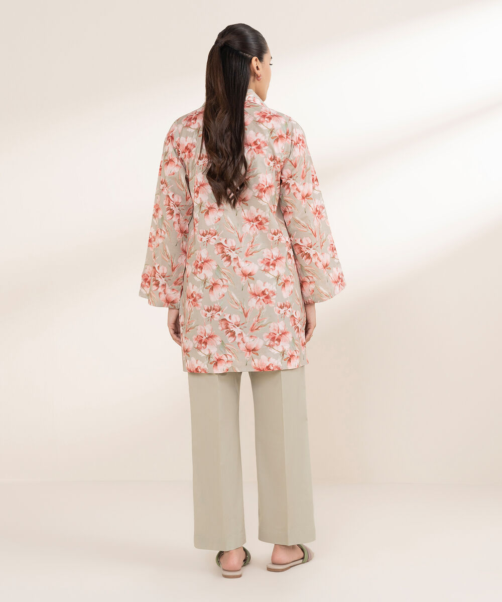 Women's RTW Lycra Multi Printed Boxy Shirt