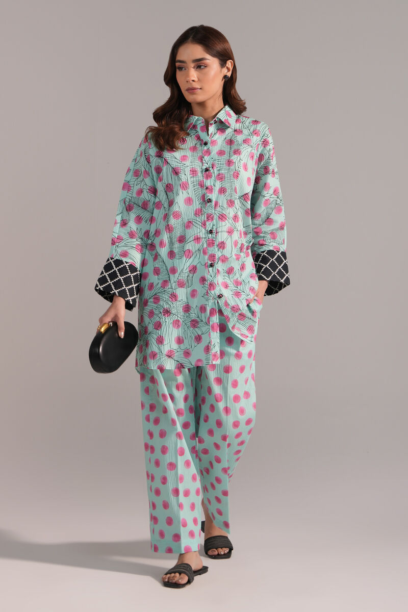 Printed Seersucker Shirt