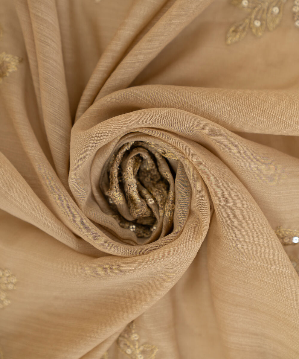 Manaar Embroidered Beige Dupatta