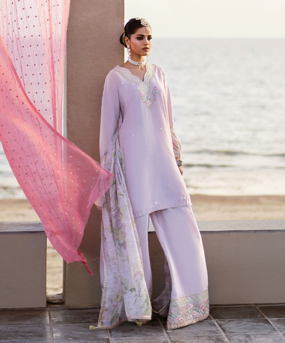 3 Piece - Embroidered Raw Silk Suit F3SFLX25V313 3 Piece Suit F3SFLX25V313