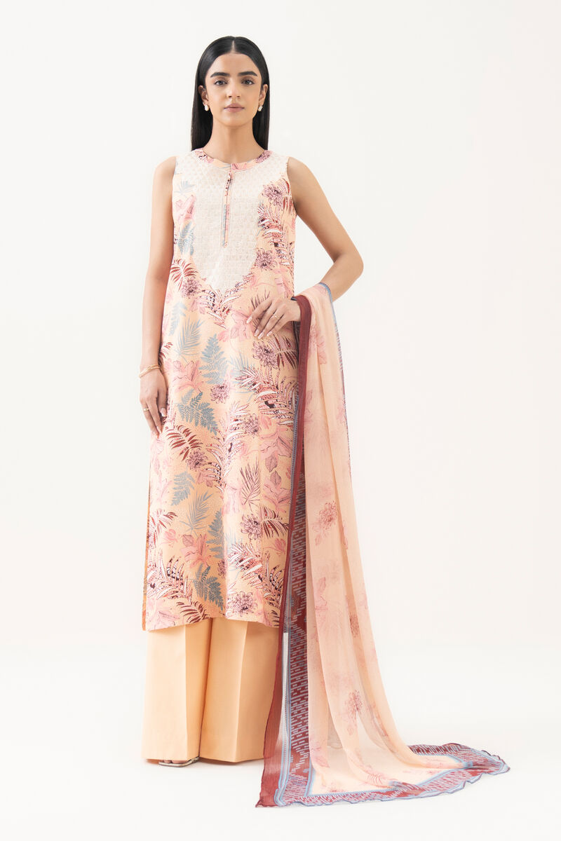 3 Piece - Embroidered Lawn Suit