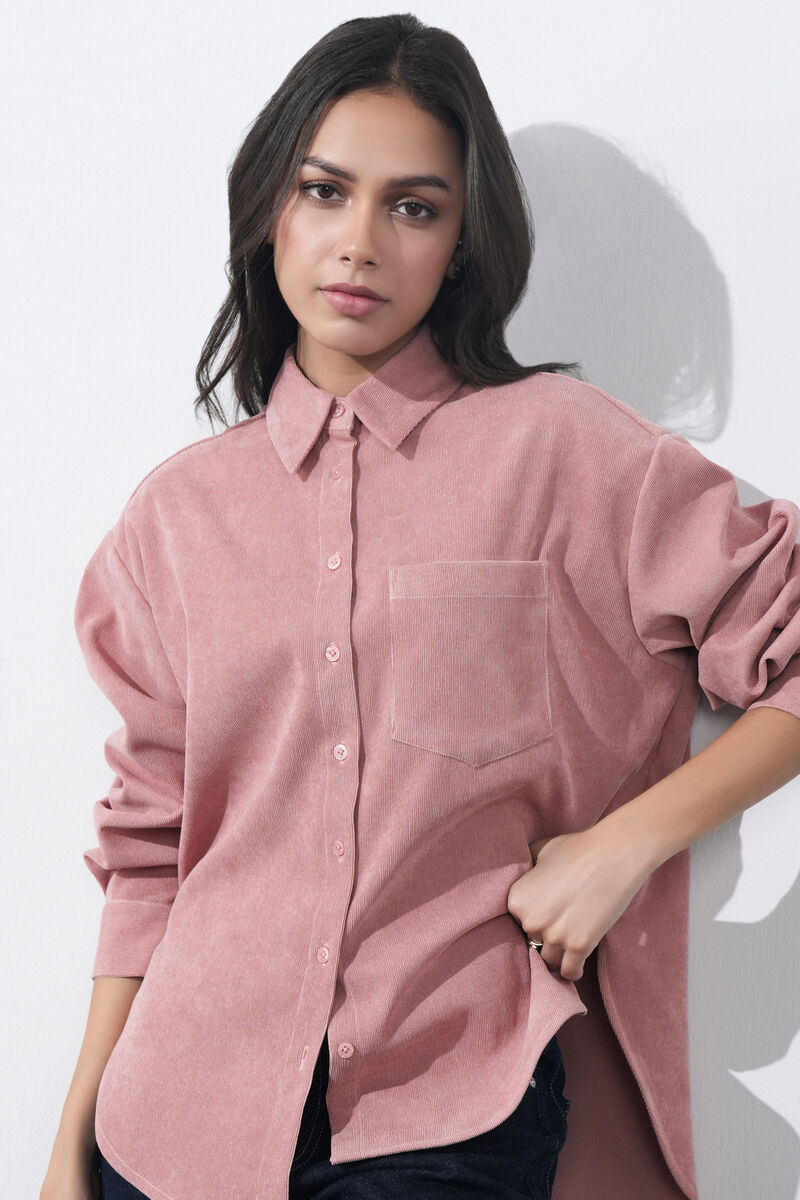 Button Through Corduroy Shirt