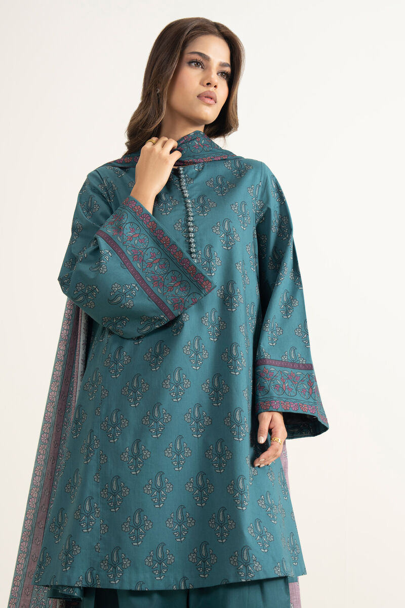 3 Piece - Printed Lawn Suit