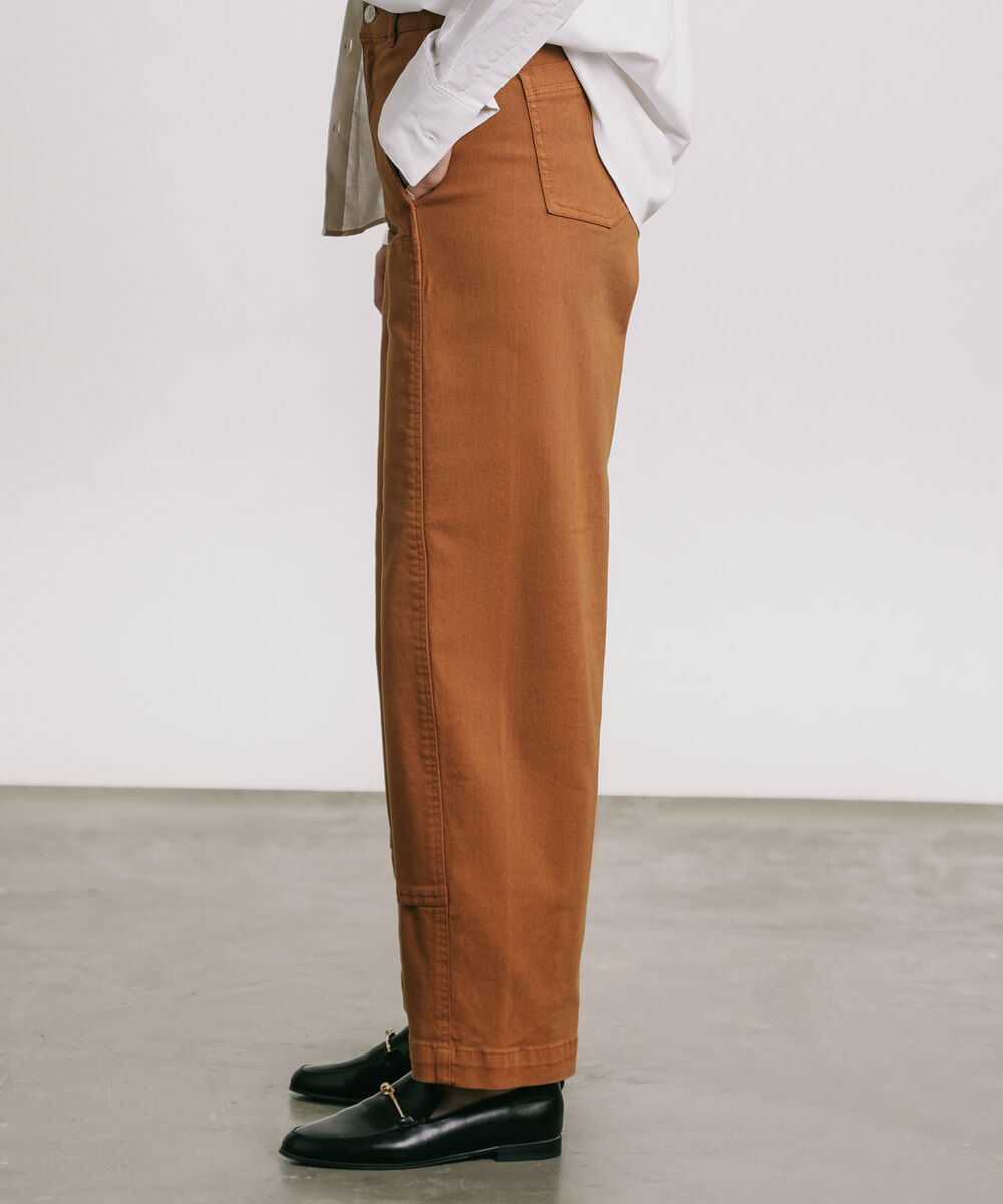 Women's Western Wear Brown Barrel Carpenter Pants