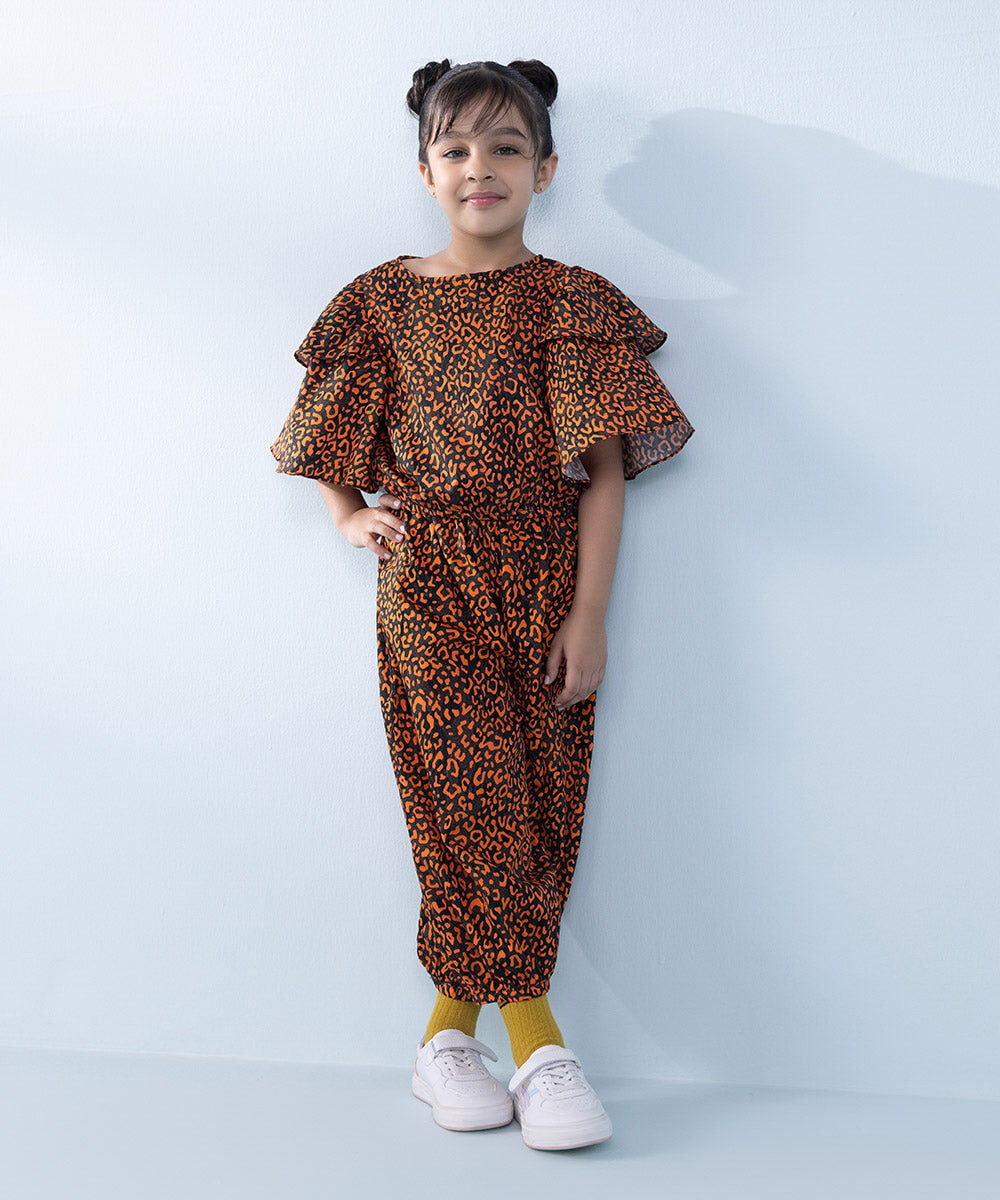 Printed Cotton Satin Set