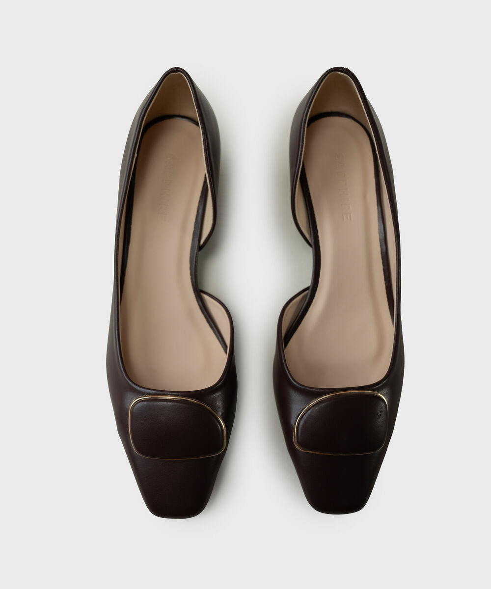 Women's Dark Brown Block Heels