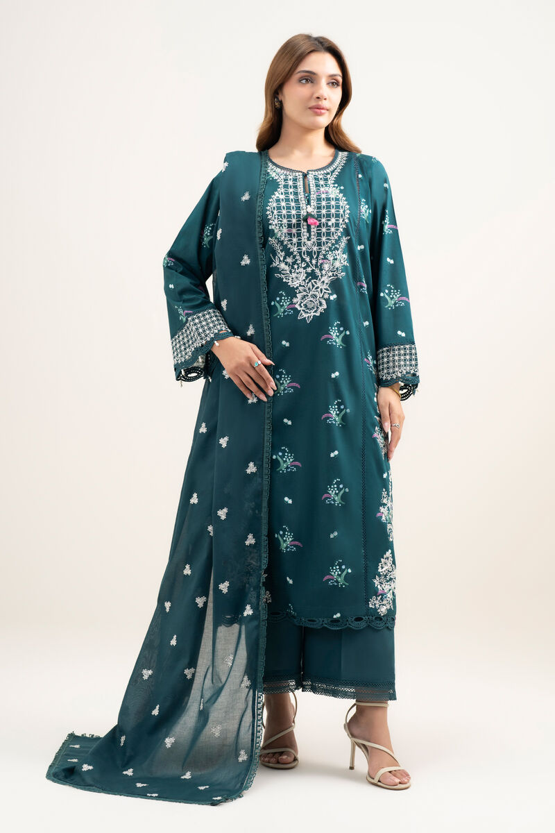 Embroidered Lawn Dupatta