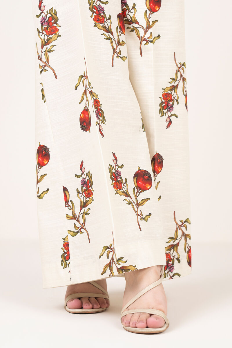 Printed Khaddar Flared Pants