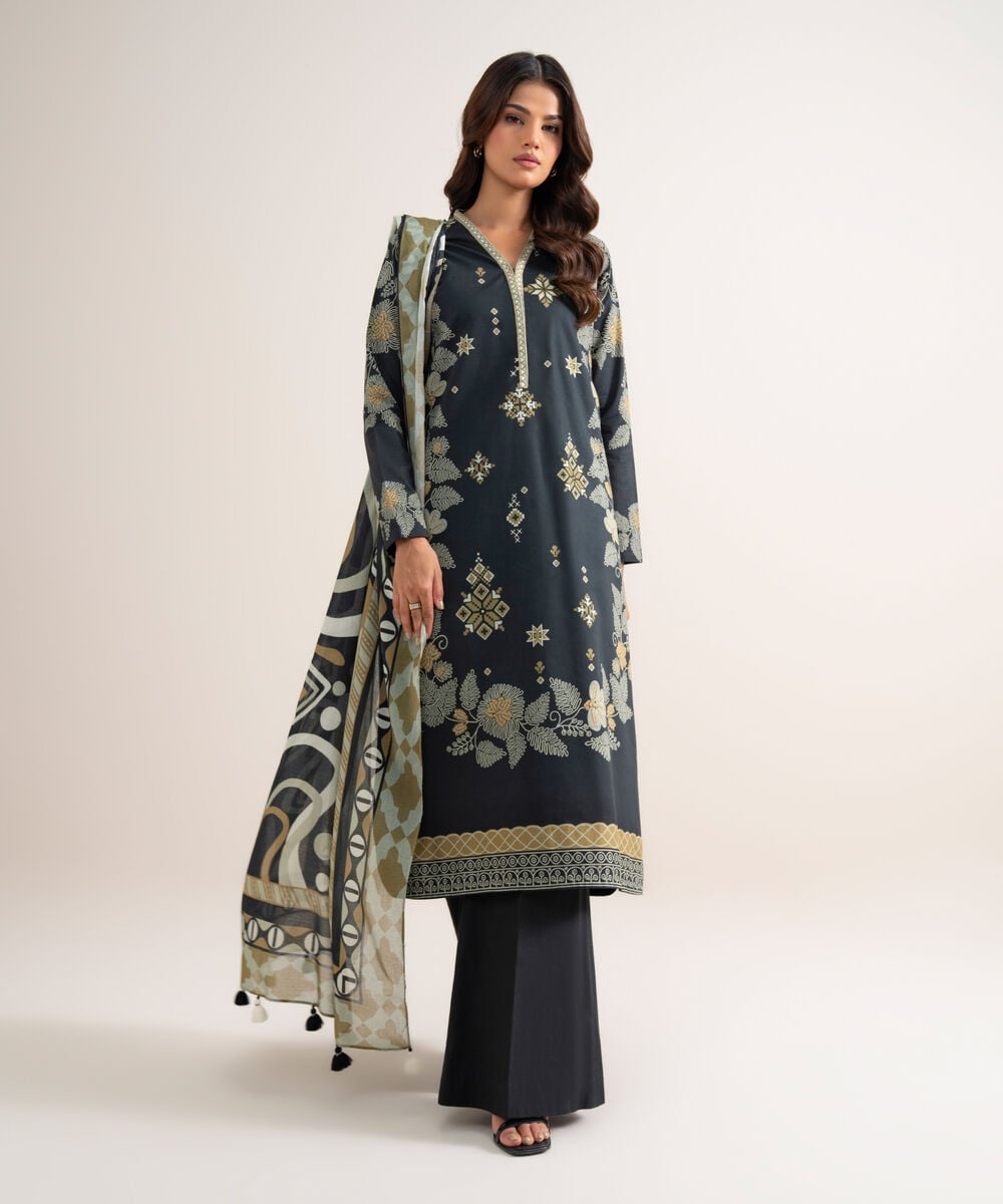3 Piece - Printed Lawn Suit