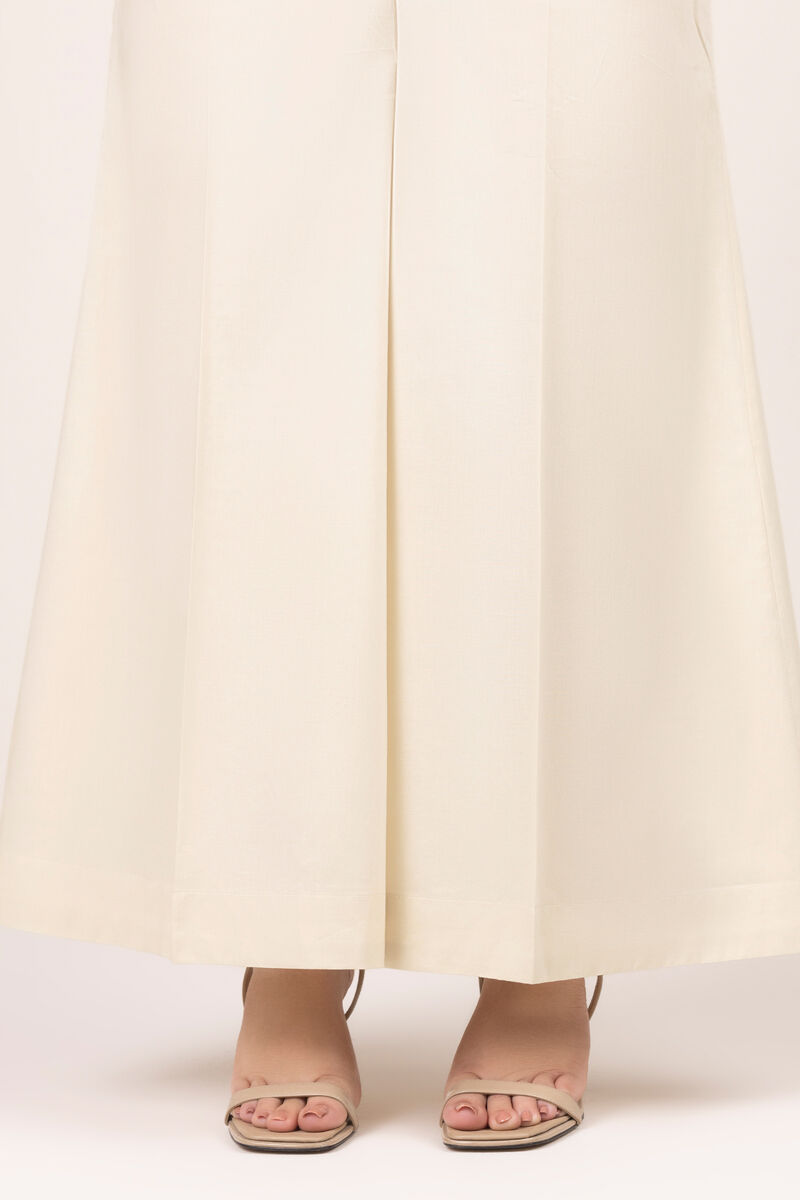 Solid Lawn Flared Pants